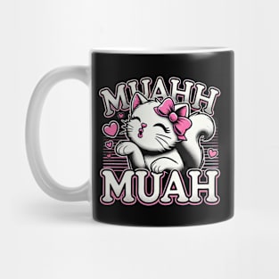 Cat Blowing Flying Kissess Mug